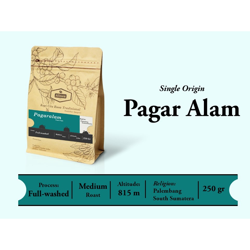 

ALINEA COFFEE - KOPI ROBUSTA PAGAR ALAM 200 gram / KOPI GUNUNG DEMPO