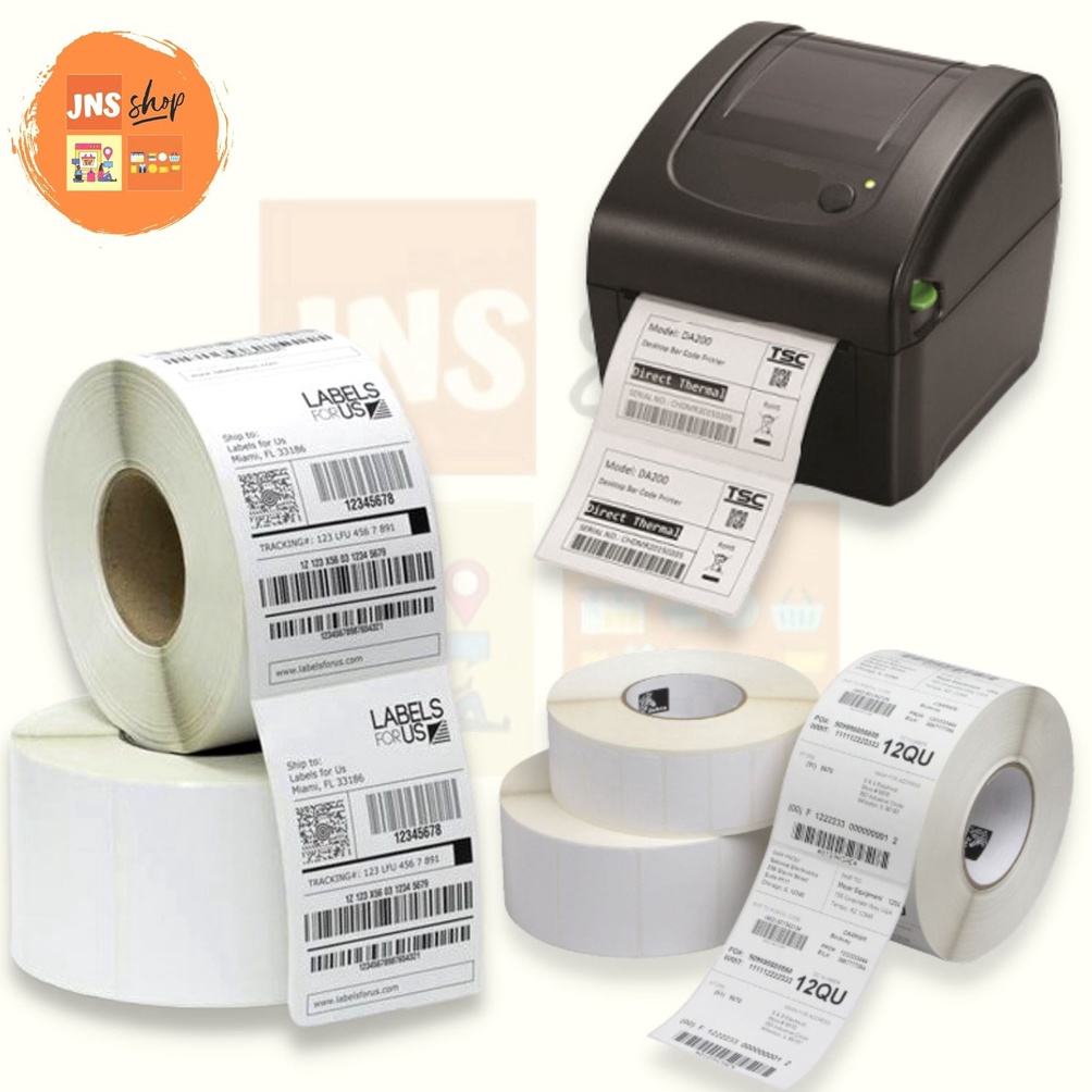 

[PROMO VD7B] THERMAL LABEL 100x150 Isi 250pc (LEBIH TEBAL) Thermal Paper Roll Sticker Printer Murah Harga Baru