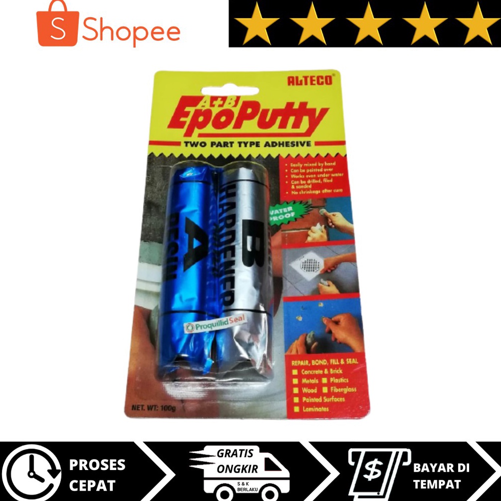 

Model baru Lem Epo Putty Alteco / Epo Putty / Lem porting 100 gram MWQ