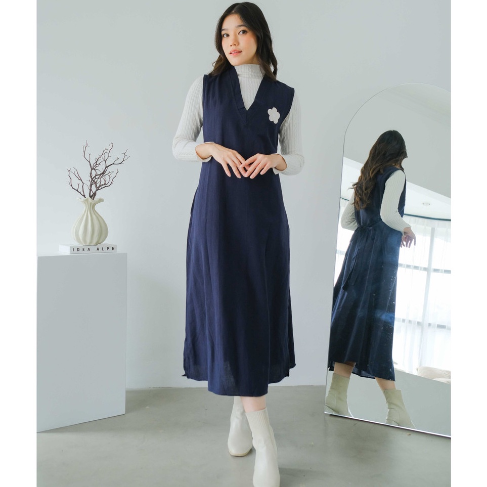 codeRr8R2 Mayoutfit Zetta Overall | Dress Overall Linen Bordir Bunga