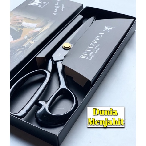 

✲Ready stock Gunting Kain Butterfly Original Hitam (Gunting Baja) 8" / 9" / 10" N92 ✾
