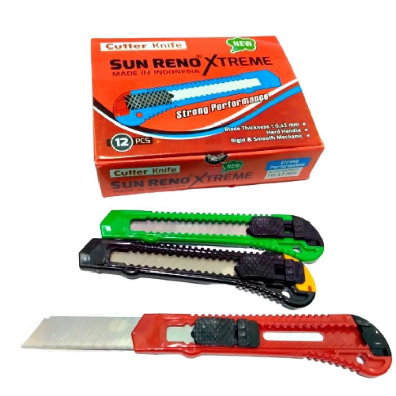 

92 [ERA] Cutter Besar Kater size Besar L500 | Knife SunReno Xtreme Grosir [12pcs] Best Produk ￣)～