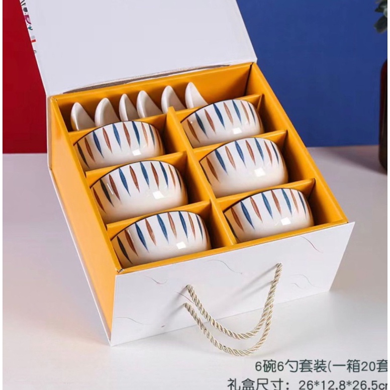 Hot Sale.. HOUSEWARE - (NEW ITEM) SET PERLENGKAPAN MAKAN, SET BOWL COCOK UNTUK HAMPERS LEBARAN ISI 4