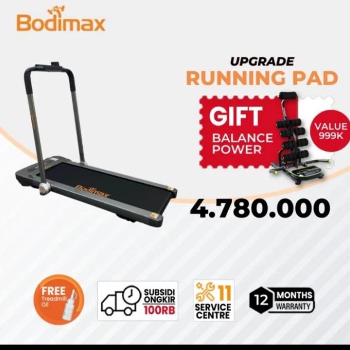 Bodymax Running Pad Elektrik Treadmill Gym