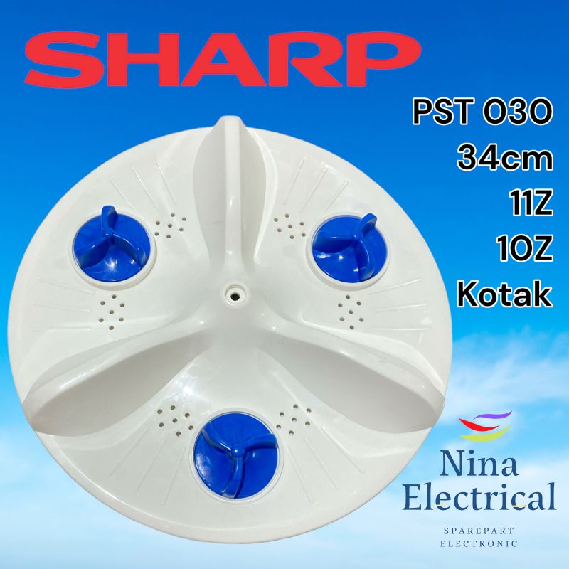 PULSATOR MESIN CUCI SHARP 34cm GIGI 10Z,11Z,AS KOTAK PST 030