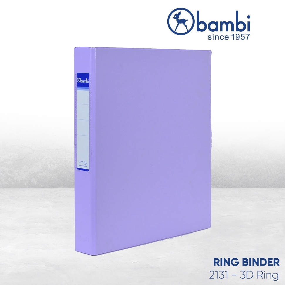 

Laris.. Bambi Ring Binder D-Type 3 Ring A4 mekanik 25 mm - 2131 / Binder A4 / Ring Binder A4 HLK
