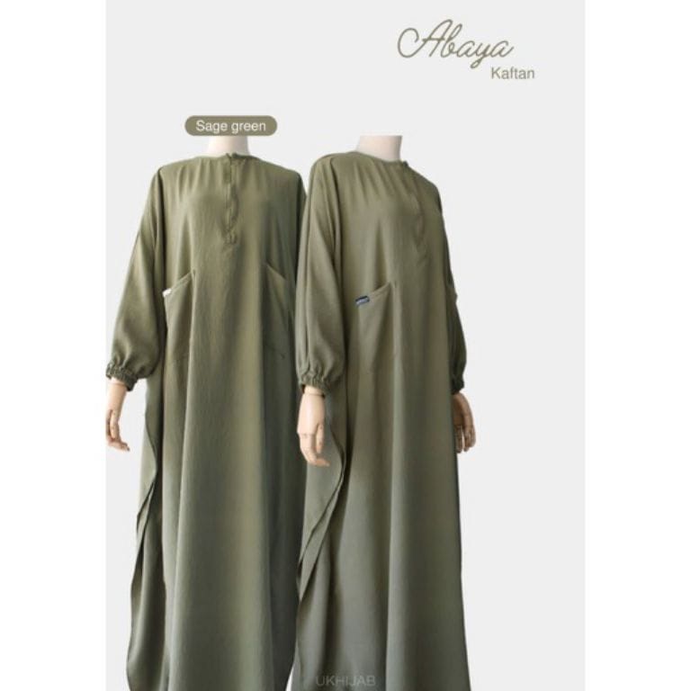 Promo SekarangZ5l5K Abaya Nafisah Model Lengan Batwing Bahan Crinkle Airflow  , Gamis Muslim Polos J