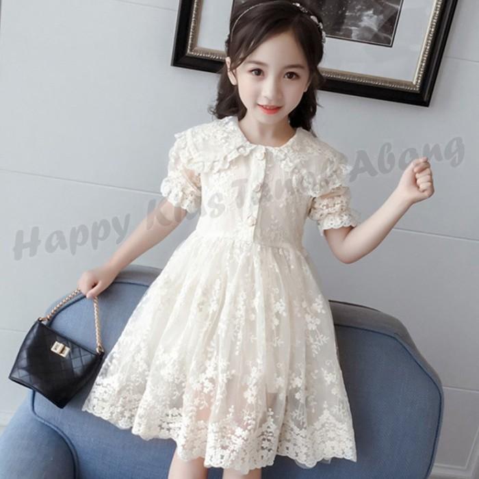 TERLARIS DRESS PUTIH ANAK PEREMPUAN IMPORT / DRESS PRINCESS ANAK PEREMPUAN