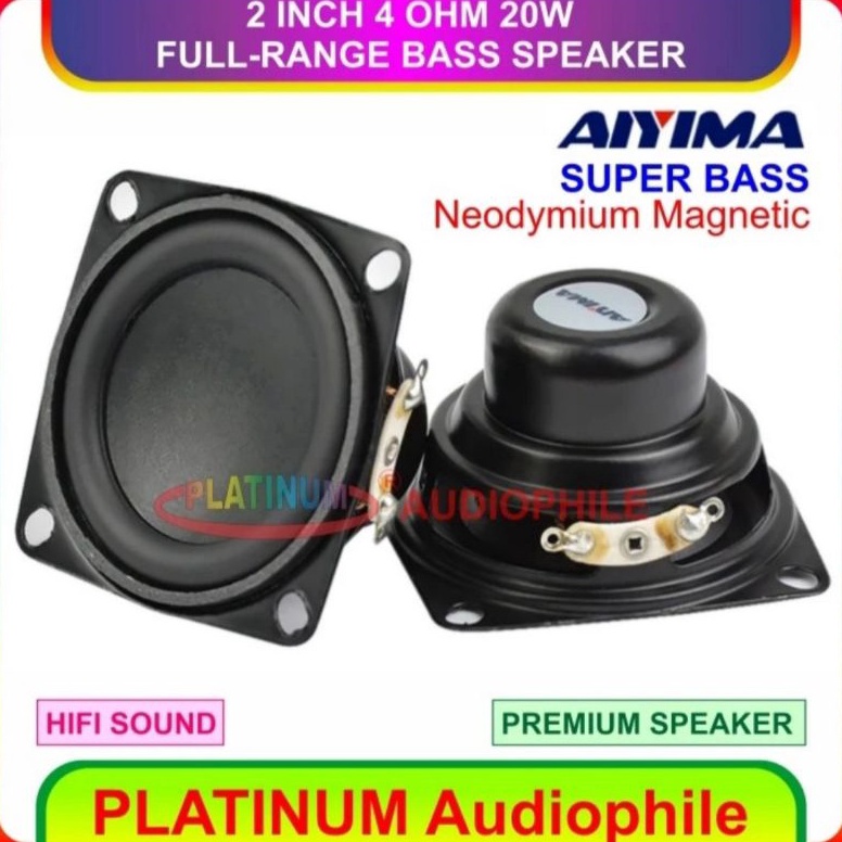 Modern.. Speaker 2 Inch Fullrange Bass Neodymium Magnet 2" Hifi Full range 89