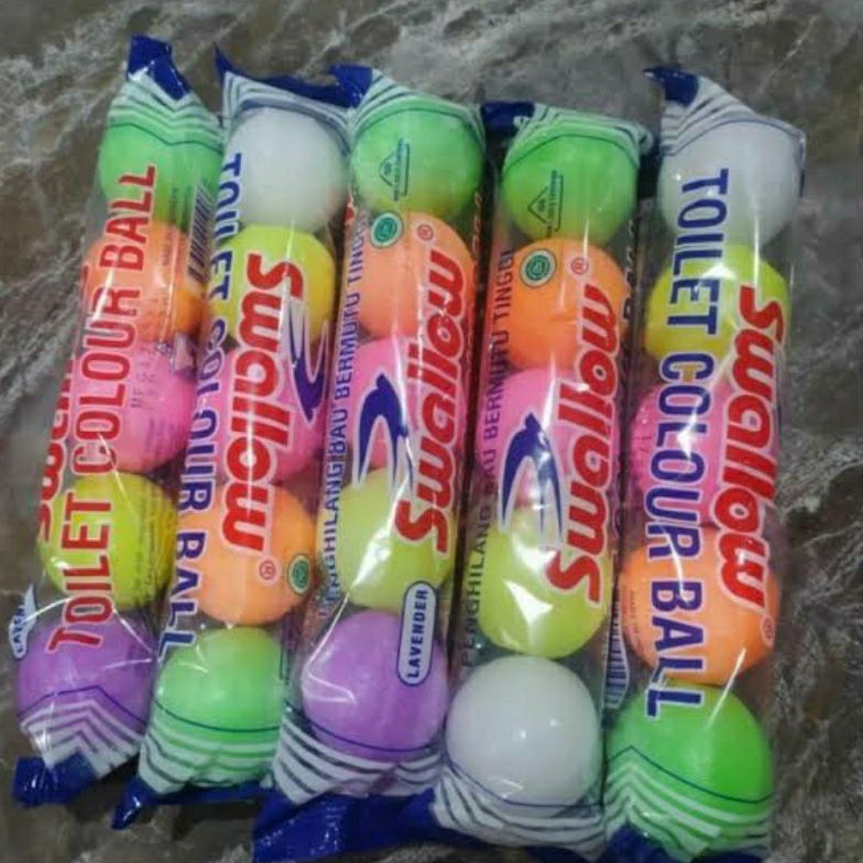 [PROMOBT6S] Kamper Swallow Toilet Ball isi 5 Swallow Kamper Warna Grosir lagi