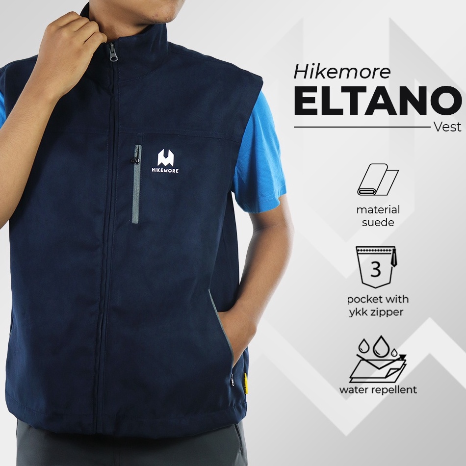 Codeh6H1t Jaket Rompi PDL Pria Lapangan Hikemore Eltano Softshell