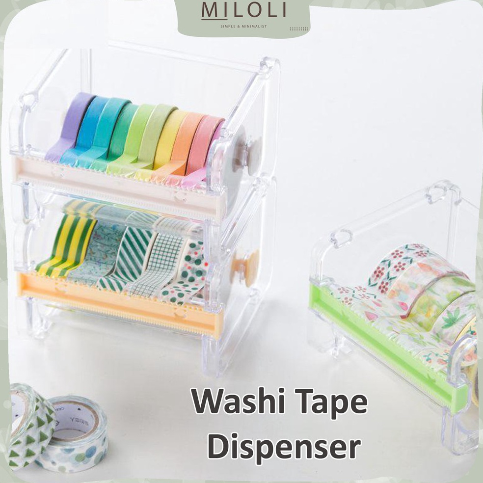 

42 [MILOLI] Dispenser Tape Washi Masking Kotak Tempat - F0028 96