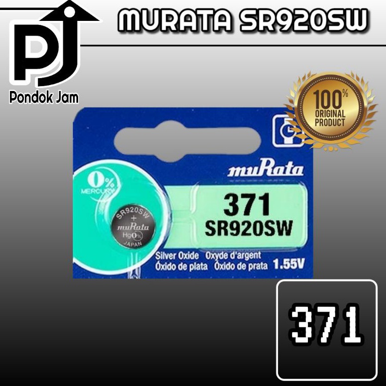 [YEV] Baterai Murata SR920SW 371 Original Harga Satuan Batrai Jam Tangan Batre Jam SR920 SR921 171 3