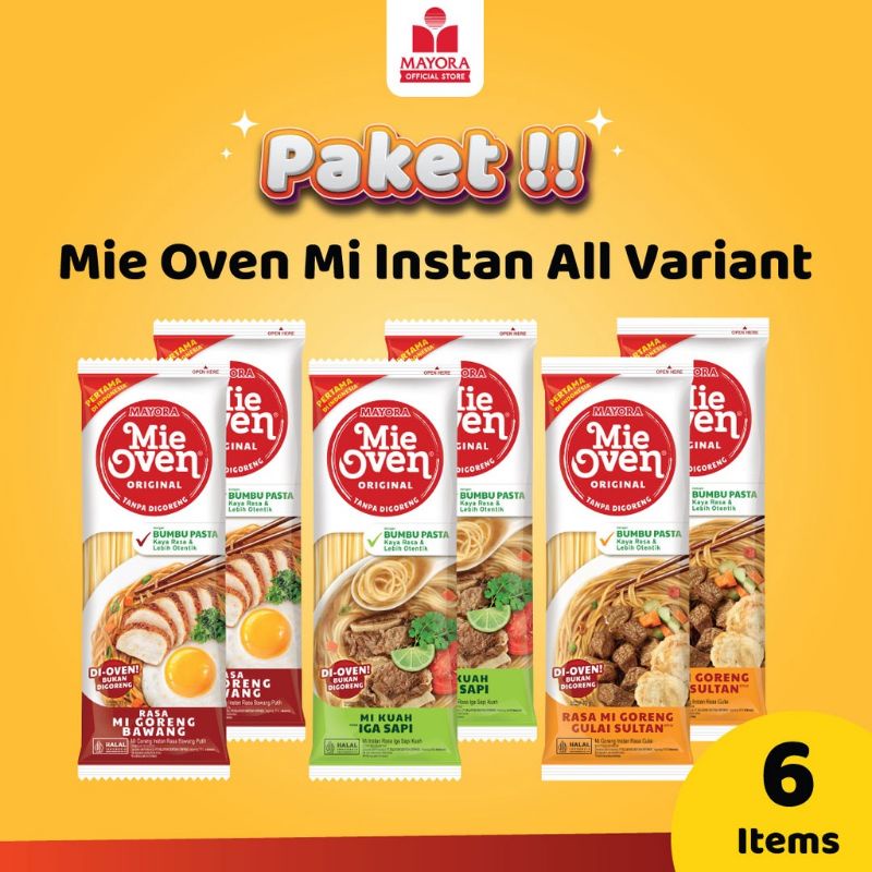 

mie oven all varian 6 pcs