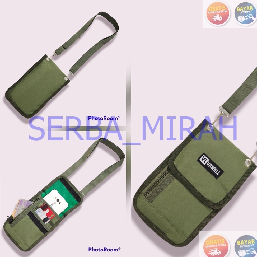 Stock ready2y2Xm SM_ Sako wallet /Tas hp kartu gantungan leher /Tas Hp mini selempang  Tas Hp Wanita