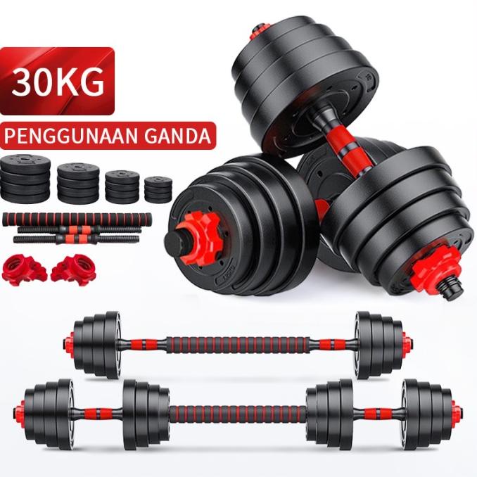 Triumph Dumbell set 30KG Barbel set Dumbel alat olahraga rumahan