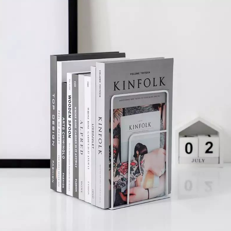 

[CODE BARANG 259HBV] Pembatas Buku Besi / Kinfolk Bookshelf (2 Pcs) QIQ