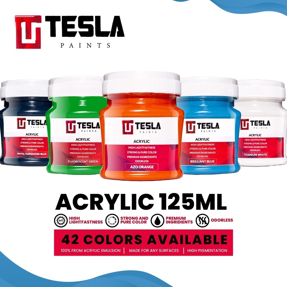 

ugon -43 Acrylic Tesla Paint @125ml Part 1 / Cat Akrilik Tesla @125ml Must Buy