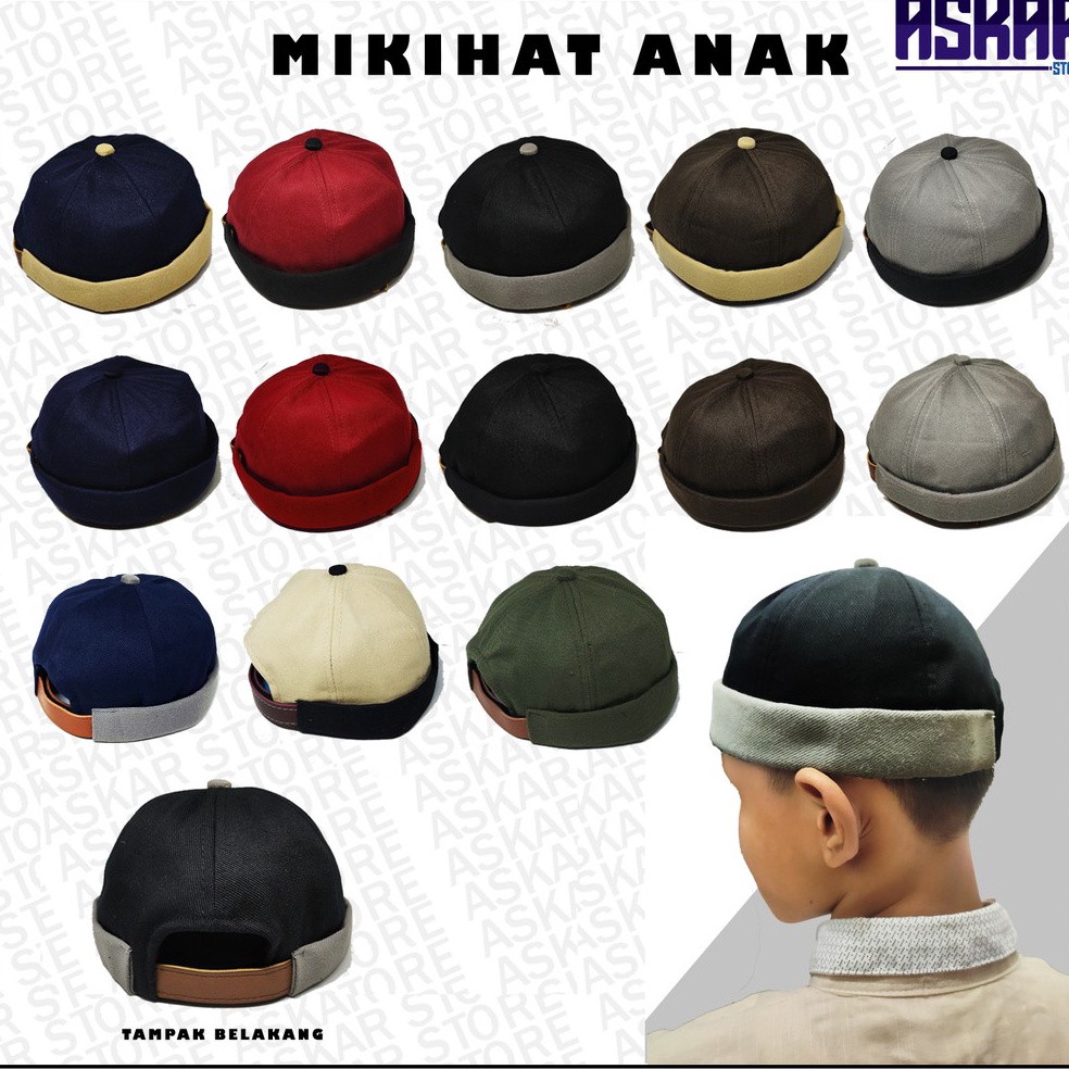 RBFT-70 Peci anak mikihat topi peci miki hat anak laki laki peci uas laki laki 1 8 tahun 54