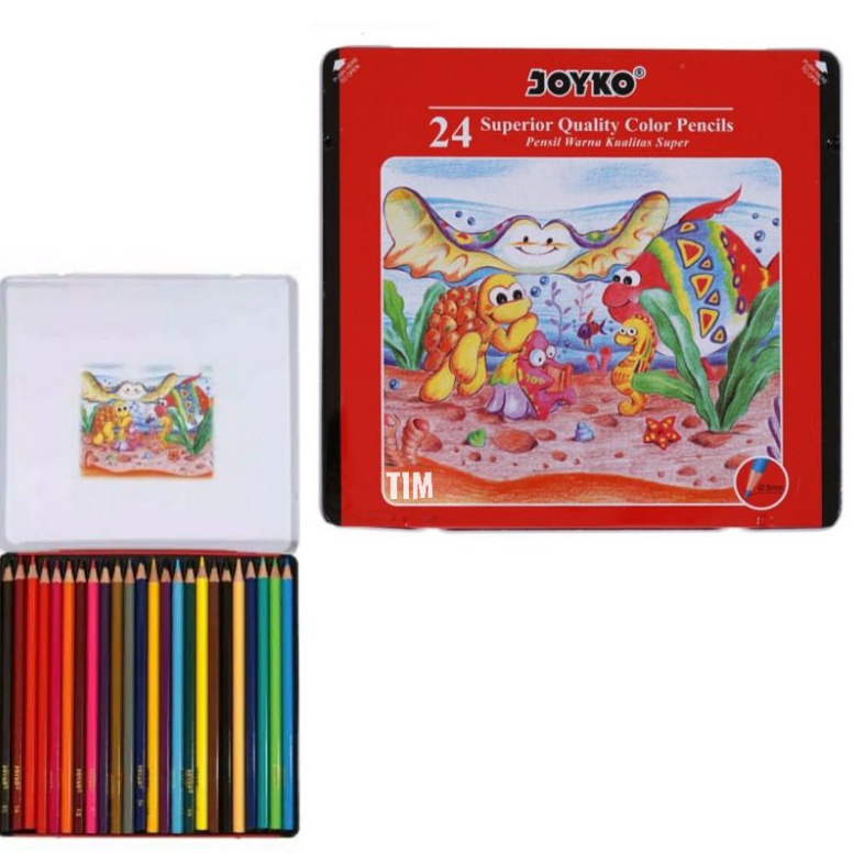

Harga Murah.. Pensil Warna Joyko CP24TC Kaleng 24 Warna 72