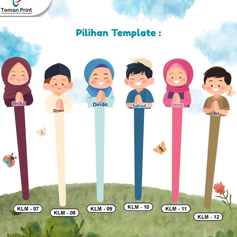 

Impor Terbaru [Teman Print] Kalam Custom Nama Tuding Mengaji Iqro Al Quran Anak Bahan Akrilik Print UV 228