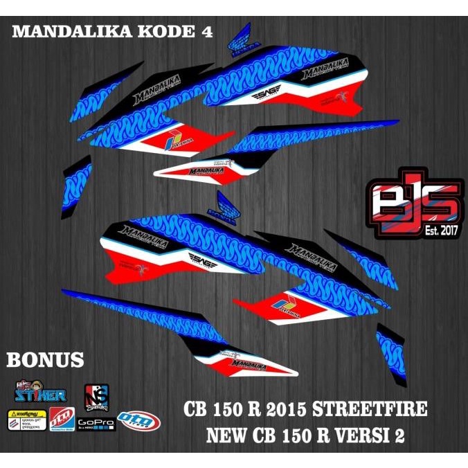 SALE decal stiker striping list motor new cb 150 r tahun 2015 mandalika 4 Termurah