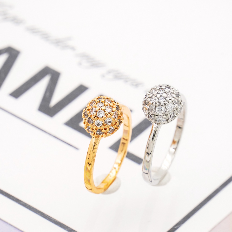 SubsidiLl2L6 Hyl Jewelry 162J Cincin Titanium Wanita Emas Muda Anti Karat Asli Silver Emas Couple De