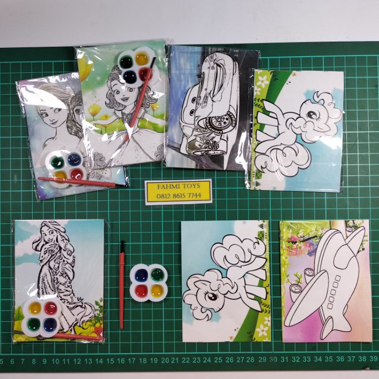 

[CODE BARANG 974DHI] 50pcs CAT AIR KECIL mewarnai cat air ukuran 8 × 11 cm IB7