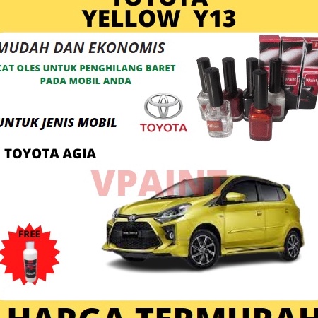 Terlaris CAT OLES MOBIL/CAT MOBIL BARET TOYOTA YELLOW Y13 UNTUK AGIA ORIGINAL.