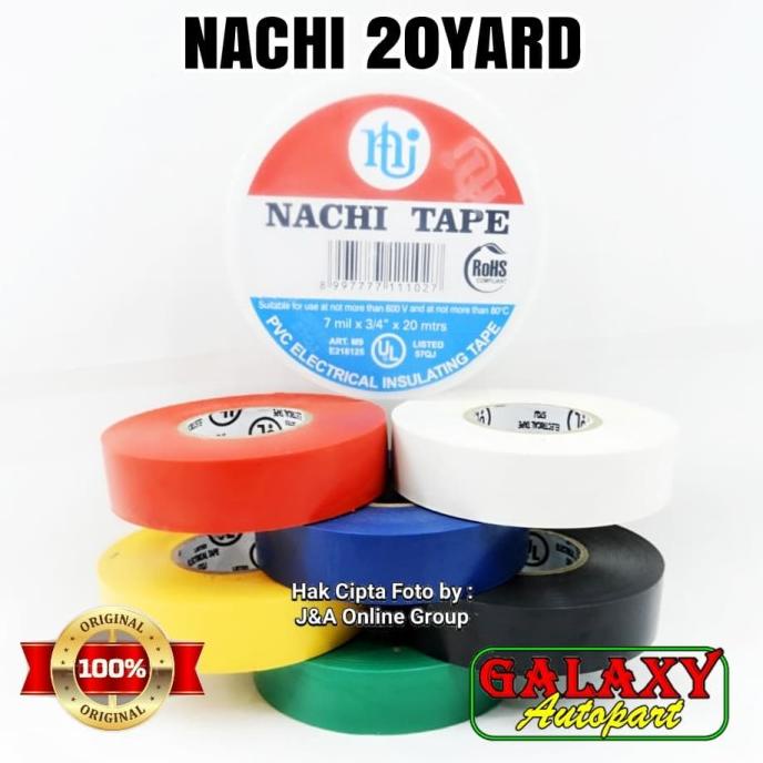 

Terlaris Isolasi Listrik / Electrical Tape Warna NACHI 20 Y Kualitas Terbaik (glx00hkm)