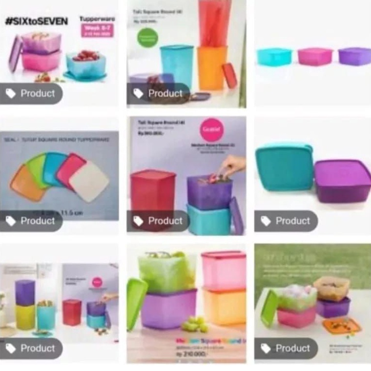 ShareNowP5b5A Tupperware Seal Tutup Square Model Lama
