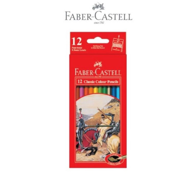 

xaao -28 Pensil 12 Warna Panjang Faber Castell 115852 Classic Colour Pencils 302