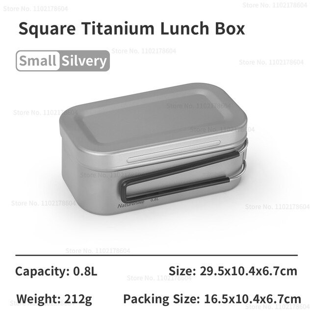 LUNCH BOX TITANIUM NATUREHIKE CNH22CJ010 / KOTAK MAKAN TITANIUM