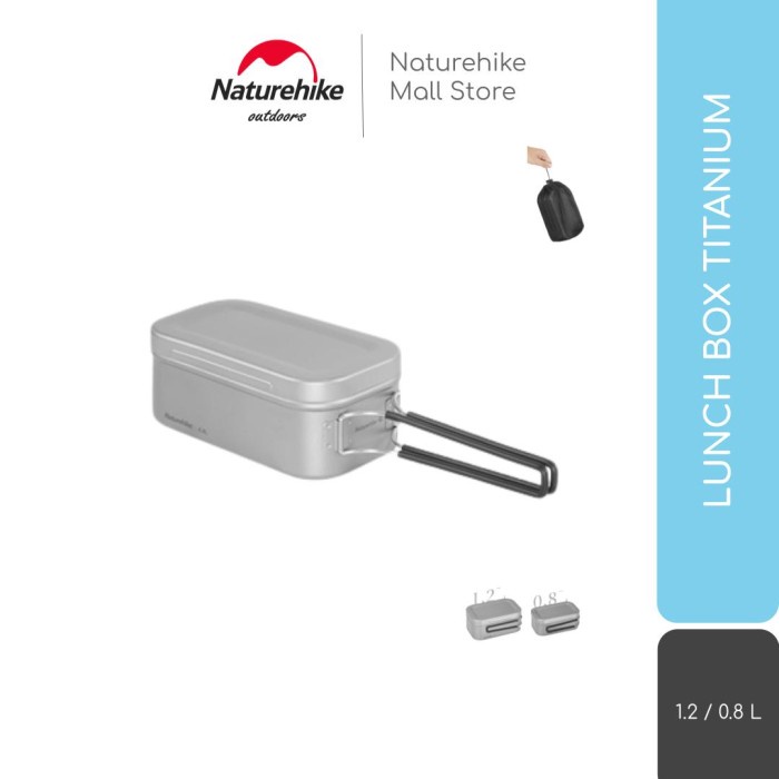 LUNCH BOX NESTING / POT / PANCI CAMPING TITANIUM NATUREHIKE CNH22CJ010