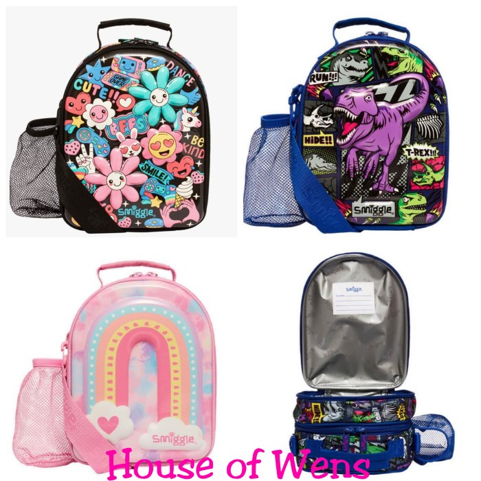 SMIGGLE BRIGHT SIDE CURVE STRAP LUNCHBOX ORIGINAL - TAS BEKAL