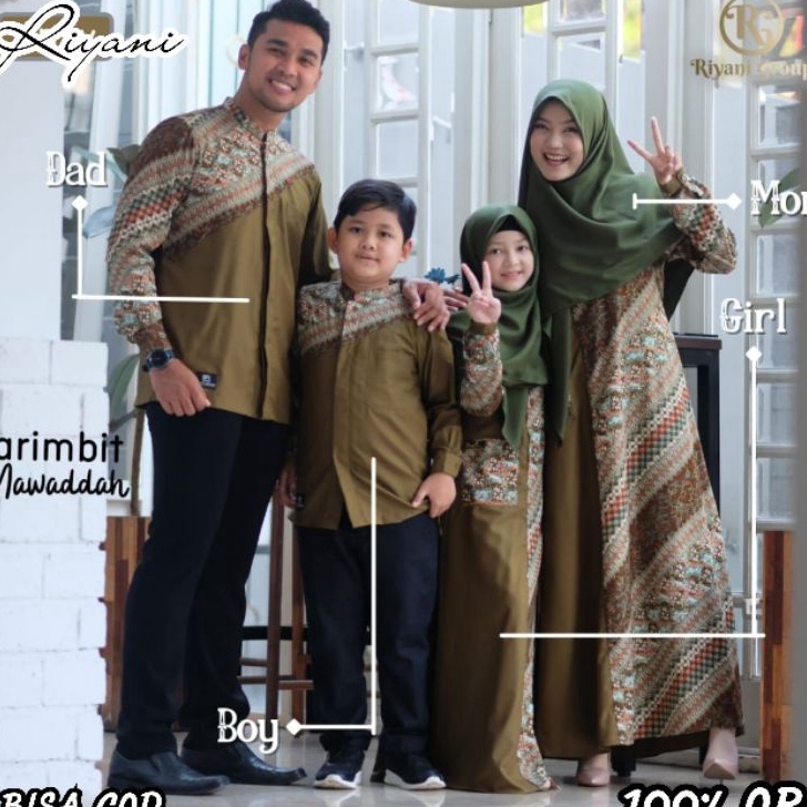 Best Seller Couple Family Keluarga Sarimbit Lebaran 2022 SARIMBIT MAWADDAH ORIGINAL BY RIYANI.