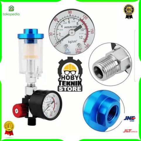 filter udara dan regulator manometer spray gun auarita hvlp Filter