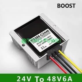 SALE DC Waterproof Converter 24V To 48V 6A Car Power Adaptor Regulator AW50 Termurah