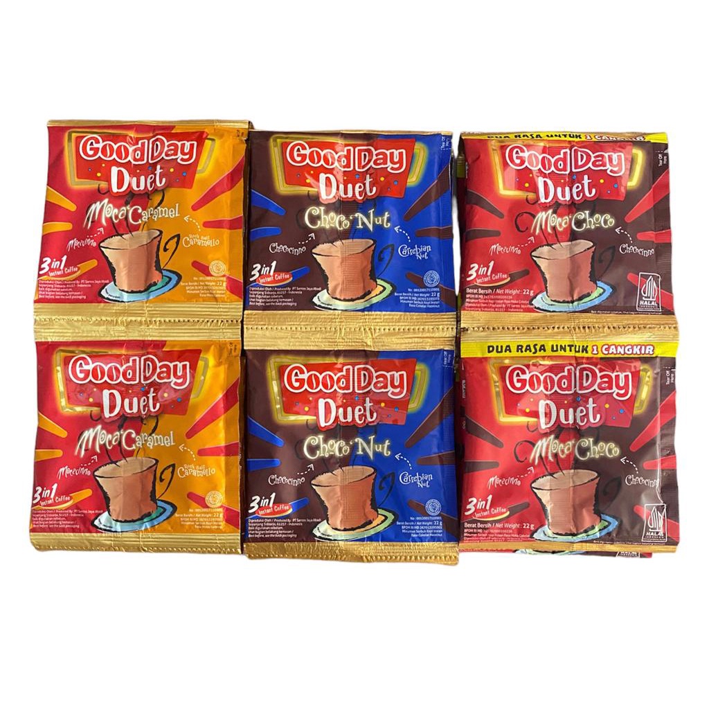 

GOOD DAY DUET/GOOD DAY VARIAN BARU/KOPI GOOD DAY DUET RENECENG