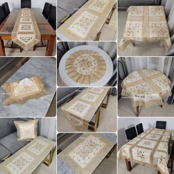 taplak meja tamu panjang pendek bulat meja makan sarung bantal kursi