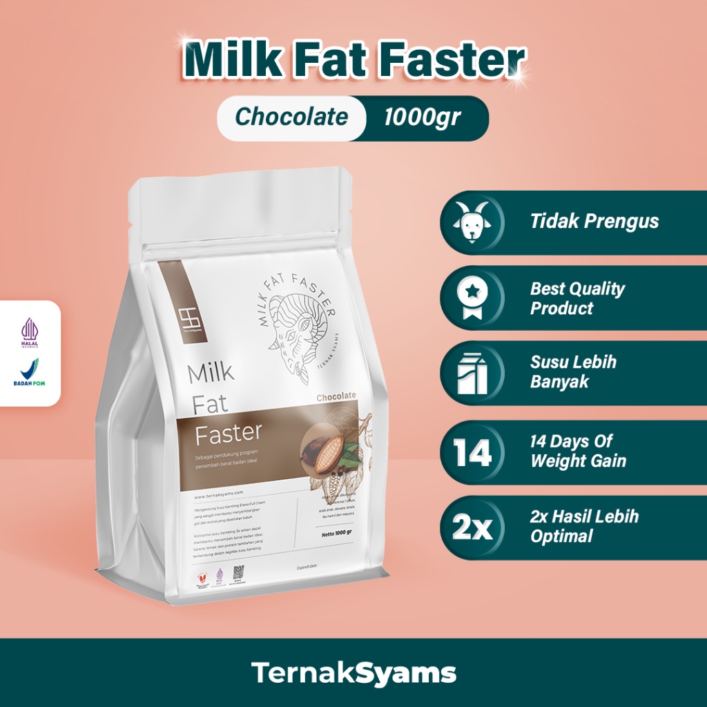 

1Kg Fat Faster Cokelat Choco Cocoa Susu Ggemuk Ambah Kenaikan Berat Badan Ideal Varian Kambing Etawa