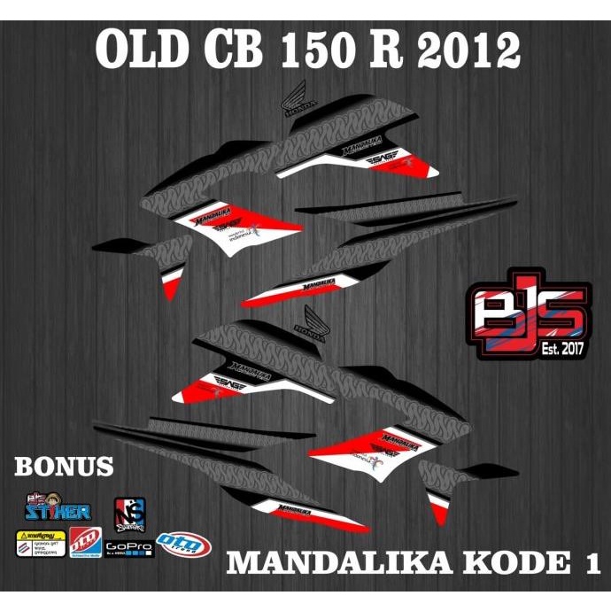SALE decal stiker striping list motor old cb 150 r tahun 2012 mandalika 1 Termurah