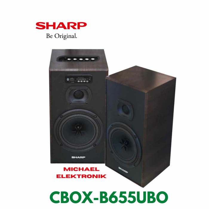 Terlaris Sharp Speaker Active Cbox-B655Ubo 9.000W/Pmpo