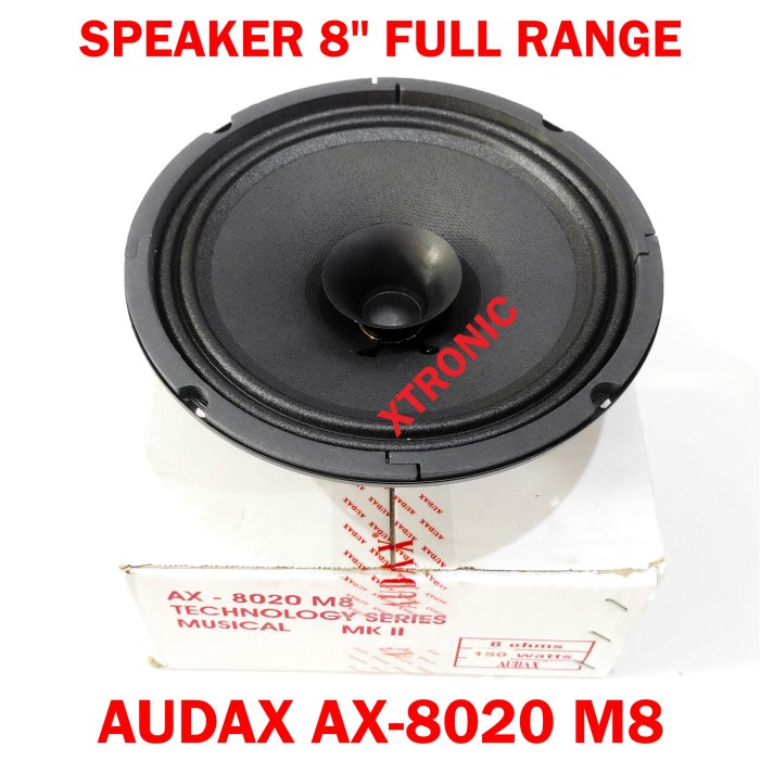 Terlaris Ax-8020 M8 Speaker Audax 8Inch 8 Inch Fr Fullrange Ax8020 Ori