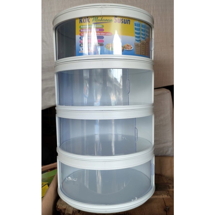 RAK MAKANAN TUDUNG SAJI TEMPAT MAKANAN RAK SUSUN 4 RAK PENYIMPANAN