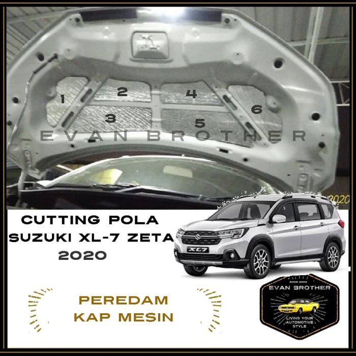 PEREDAM PANAS KAP MESIN MOBIL SUZUKI XL-7 ZETA / CUTTING POLA XL7 ZETA