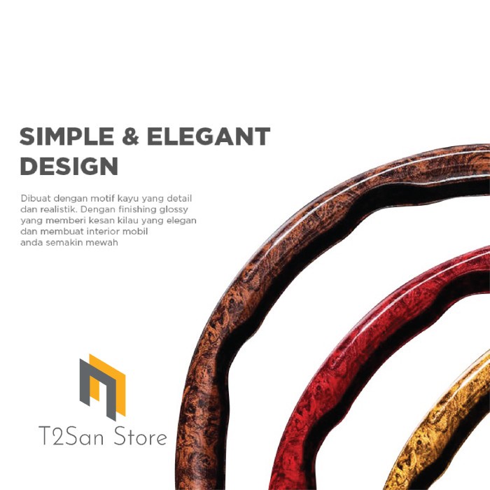 Cover Stir Mobil 05 Motif Kayu