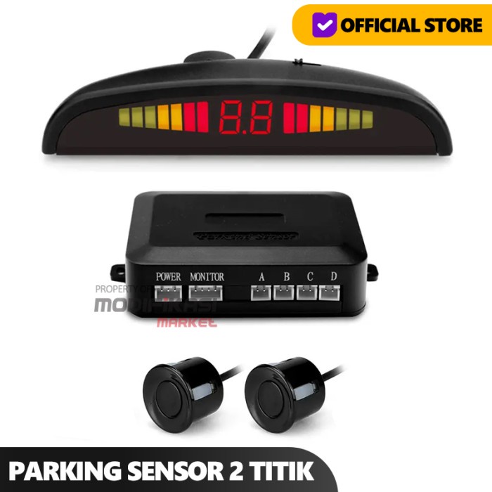 SENSOR PARKIR MOBIL 2 TITIK UNIVERSAL / SENSOR PARKIR BELAKANG