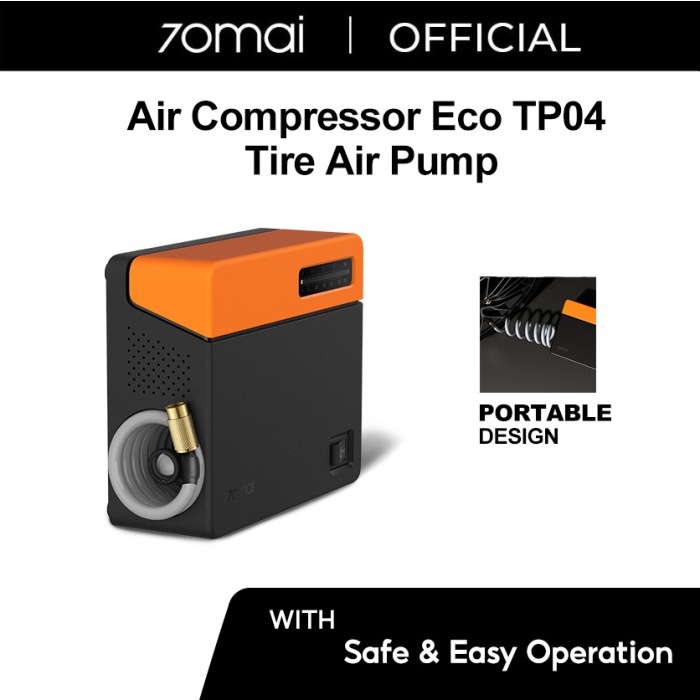 {GreenShop} 70mai Air Compressor Eco TP04 Portable Air Pompa 70mai Car Air Pump - Hitam Murah