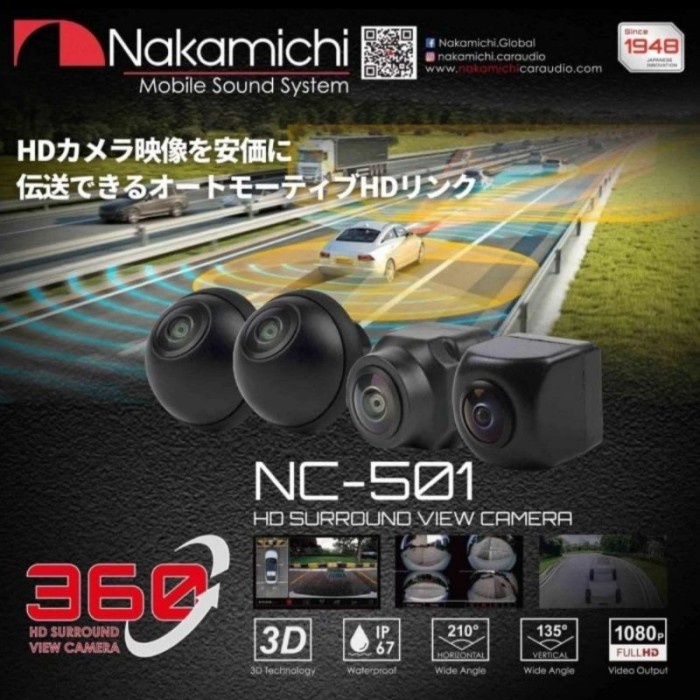 KAMERA 360 MOBIL NAKAMICHI NC-501 / CAMERA 360 NAKAMICHI 1080P